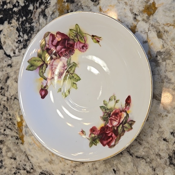 Vintage Norcrest June Rose 7/747-C Teacup with Saucer - Picture 8 of 11